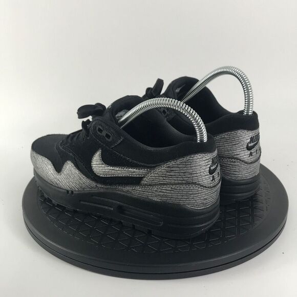 Nike Air Max 1 Premium Black Metallic Running Shoes 454746-005 Women’s Size 5.5 - Picture 7 of 12